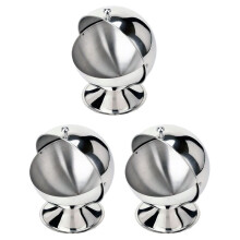 3X Edelstahl Gewürz Gewürzdose mit Drehbarem Deckel, Salz Zucker Behälter für Küchenutensilien