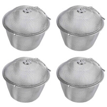 4X Extra Large Stainless Steel Twist Lock Mesh Tea Tea Infuser with Hook Chain