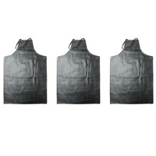 3X Heavy Duty Waterproof Rubber Vinyl Apron Industrial PVC Aprons Adjustable Rubber Butcher Apron for Men