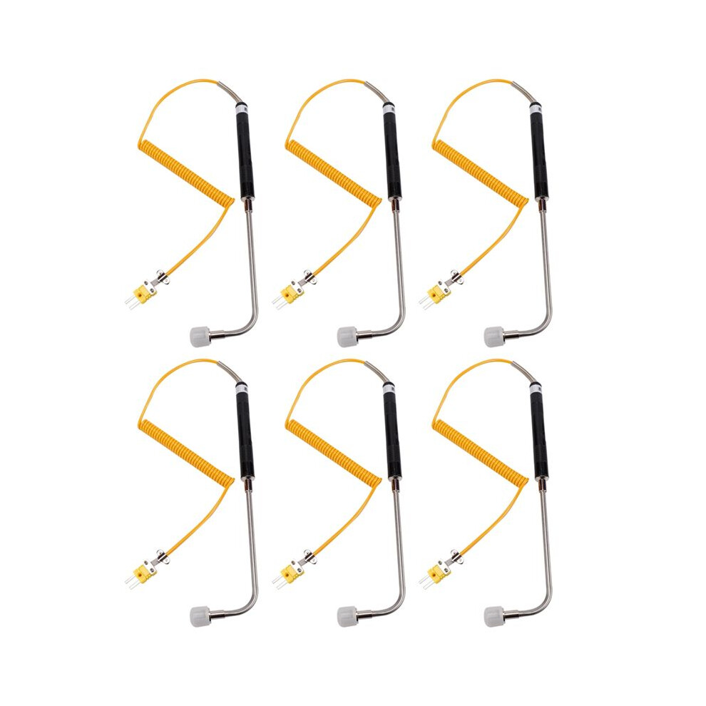 6X NR-81533B K Type Sensor Right Angle Surface Temperature Probe High Temperature Thermocouple -50 to 500