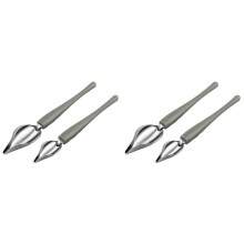 Culinary Drawing Decorating Spoon Set, 4 Pcs Saucier Drizzle Spoons,Decorating Pencil Spoon for Decorative Cake,Coffee