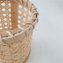 4X Rattan Chopsticks Storage Handmade Spoon Organizer Holder Pen Pencils Organization Vase Support Kitchen Table Decor