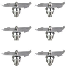 6X Ersatz Rostfreier Stahl Mixerklingeneinheit für 015990 Mixer 64 Oz und 32 Oz Behälter