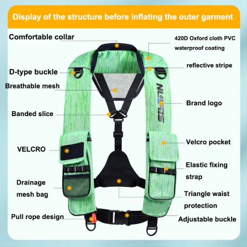 Professional Automatic Inflatable Life Jacket for Adults 1