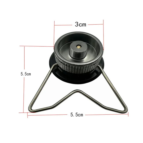 Butane Cartridge Head Conversion Adapter with Bracket 2
