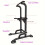 Foldable 10-Level Pull Up Tower – Pull Up Bar & Push Knee Raise Station(Black) 6