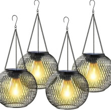 Solarlaterne für Den Außenbereich, Solarleuchten für Den Außenbereich, Dekorative Hängeleuchten für Den Außenbereich, Wasserdicht, Gartenlampe