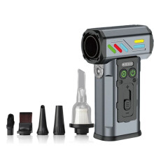 300000RPM Turbofan High Power Jet Fan Brushless Motor Variable Speed Dust Blower Cleaning Tool Grey