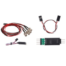 2 Set RC Car Part: 1 Pcs LED Lamp Light Control Panel System & 1 Set 4 LED Light Kit with 3CH Lamp Control Panel