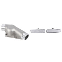 Thermostat Housing Cover with Gasket for M3 Z3 E34 E36 with 1 Pair Light Lamp Housing White Lens Replacement