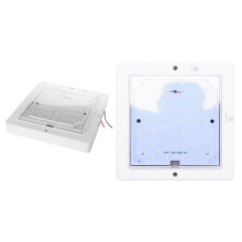 2 Pcs 9W 12V Car Caravan Rv Led Interior Roof Ceiling Interior Lamp Dome Light, Warm Light & Cold White