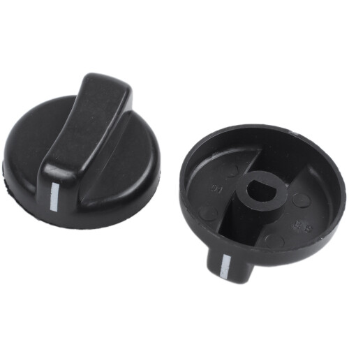 10 PCS Kitchen Black Plastic Gas Stove Cooker Control Knobs