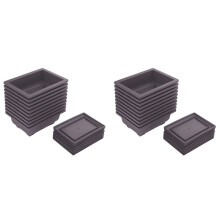 20 Packs Bonsai Training Pots with Tray Plastic Bonsai Plants Growing Pot for Garden Yard Living Room Balcony 16.5X12cm