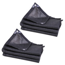 2X Sun Mesh Sunblock Garden Anti-Uv Sunscreen Shade Sails Sunblock Shade Cloth Net For Plant Greenhouse Car 2x3M