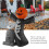 Inflatable Pumpkin Skeleton Halloween Yard Decor -  8FT 5