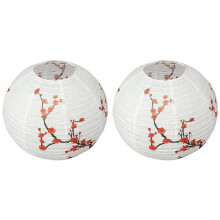 2X 30cm Lamp Shade Paper Lantern Oriental Style Light Decoration plum blossom