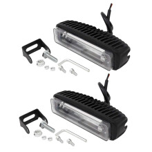 4 Inch 30W Red LED Forklift Truck Car Warning Lamp Safety Working Light Bar Warehouse Danger Area Light (2Pcs)