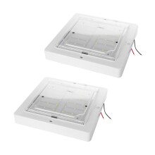 2X 9W 12V Car Caravan Rv Led Interior Roof Ceiling Interior Lamp Dome Light Warm Light