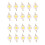 20 Pieces High Power 2 Pin 3W Warm White LED Bead Emitters 100-110Lm 1