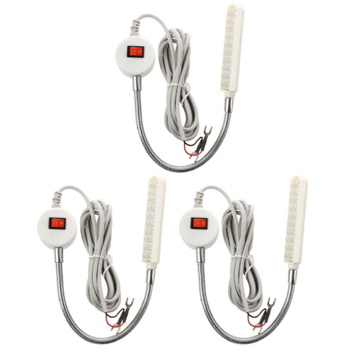 3X 20 LED 220V Sewing Machines Working Lamp Magnetic Type LED Light