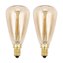 2X Vintage Edison Bulbs E14 220V ST48 Incandescent Bulbs 25W 40W 60W Filament Retro Edison Light for Pendant Lamp