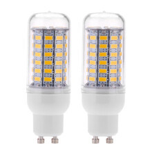 2X GU10 10W 5730 SMD 69 LED Birnen LED Mais Licht LED Lampe Energieeinsparung 360 Grad 200-240V Warmweiss
