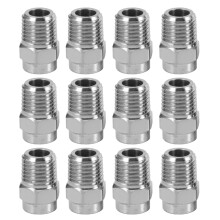 12 Pcs Pressure Washer Surface Cleaner Nozzle Thread Type Spray Nozzle to Water Broom and Undercarriage Cleaner