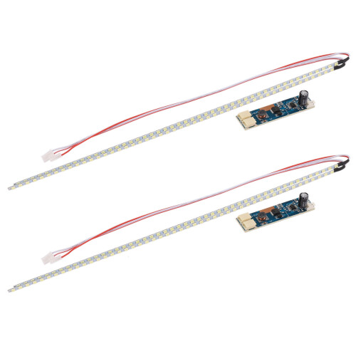 2X 315mm 15 Inch LCD Widescreen Dimmable Adjustable LED Lights Backlight Strip Kit