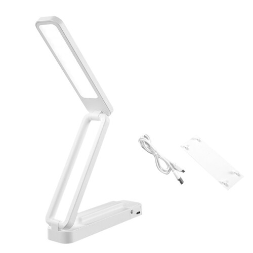 Foldable Rechargeable Desk Lamp 3-Color Touch Dimming 2000mAh White 1