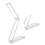 Foldable Rechargeable Desk Lamp 3-Color Touch Dimming 2000mAh White 13