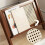 Mini Bedside Table - Sleek Tempered Glass Top 7