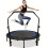 1pc 121.92cm Mini Fitness Trampoline with Adjustable Handle - Blue 3