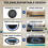 1pc 121.92cm Mini Fitness Trampoline with Adjustable Handle - Blue 6