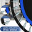 1pc 121.92cm Mini Fitness Trampoline with Adjustable Handle - Blue 8