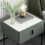 Black Metal Legs & Handles Bedside Table 4