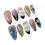 (S) Pink Floral False Nails - Reusable & Charming 2