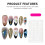 (S) Pink Floral False Nails - Reusable & Charming 3