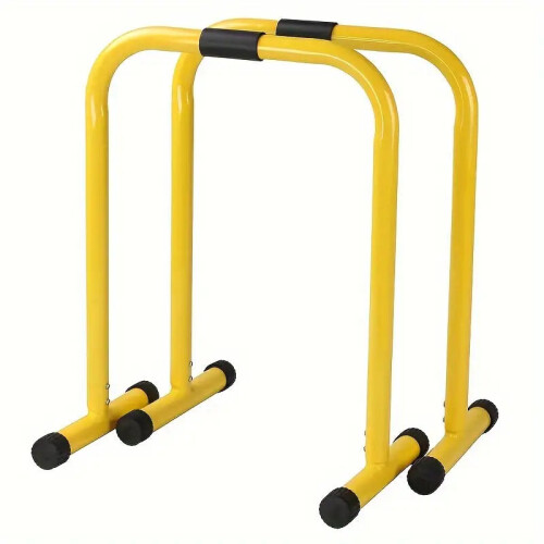 1 Pair Multifunctional Height Adjustable Parallel Bars - Yellow 2