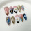 (S) Pink Floral False Nails - Reusable & Charming 5