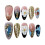 (S) Pink Floral False Nails - Reusable & Charming 6