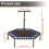 Rebounder Mini Trampoline with Adjustable Handle Bar(Blue) 5