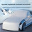 Universal Car Snow Shield: Silvery Front Windshield Cover 4