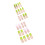 Nude False Nails with Green Pink Tip 3