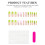 Nude False Nails with Green Pink Tip 4