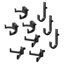 9Pcs Storage Shed Tool Hooks,for Suncast & Sheds,J/U/V Shape for Outdoor Shed Organizing Ladders&Garden Tools