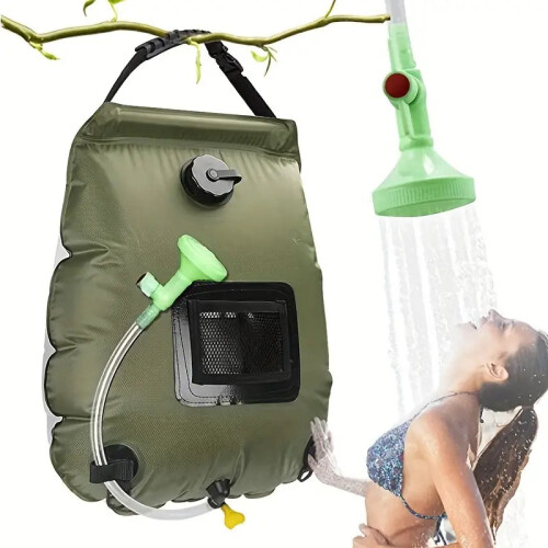 5 Gallon Solar Heated Camping Shower Bag - Portable Bath Bag 2