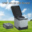 Portable Outdoor Toilet - Foldable and Movable (Grey) 3