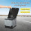 Portable Outdoor Toilet - Foldable and Movable (Grey) 5