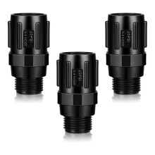 3 Pcs Drip Irrigation Pressure Regulator, 3/4in Female Hose Thread X 3/4in Male Hose Thread for Drip Irrigation 25 PSI