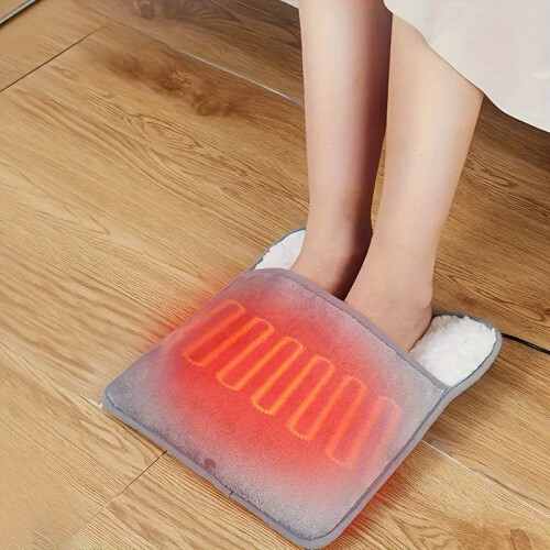 USB-Powered Heating Set - Blanket, Foot Pad, Seat Cushion (Gray) 1